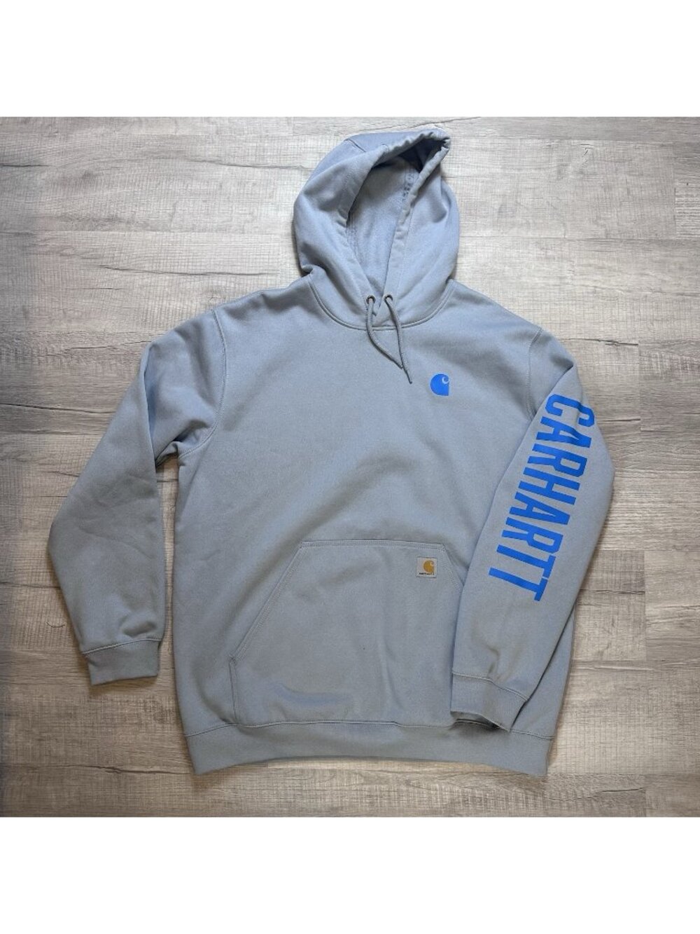 Carhartt Men's Rain Defender Loose Fit Midweight Graphic Logo Sleeve Hoodie XL